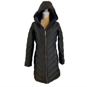 Calvin Klein Duck Down Long Quilted Puffer Coat Small